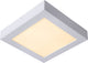 Lucide brice-led - plafón (plafón) baño - led regulable - 1x22w 3000k - ip44 - blanco