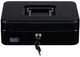 Black+decker Cassetta portavalori Black Decker - cassaforte con 2 chiavi - acciaio - 25 x 18 x 9 cm - nera