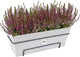 Elho loft urban balcón macetero allin1 50 - macetero para balcón exterior - ø 49,0 x h 20,5 cm - blanco
