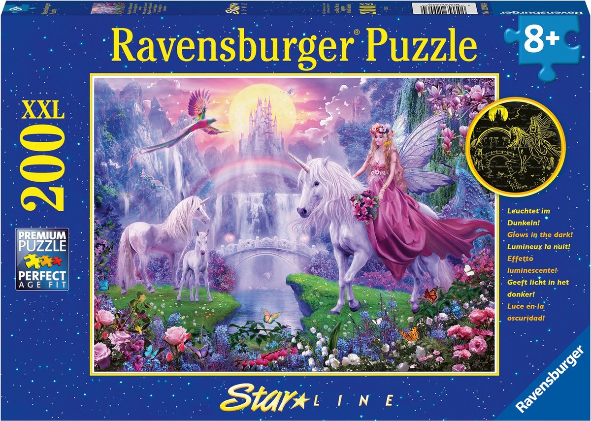 Ravensburger - Magical Unicorn Night 200 pezzi xxl