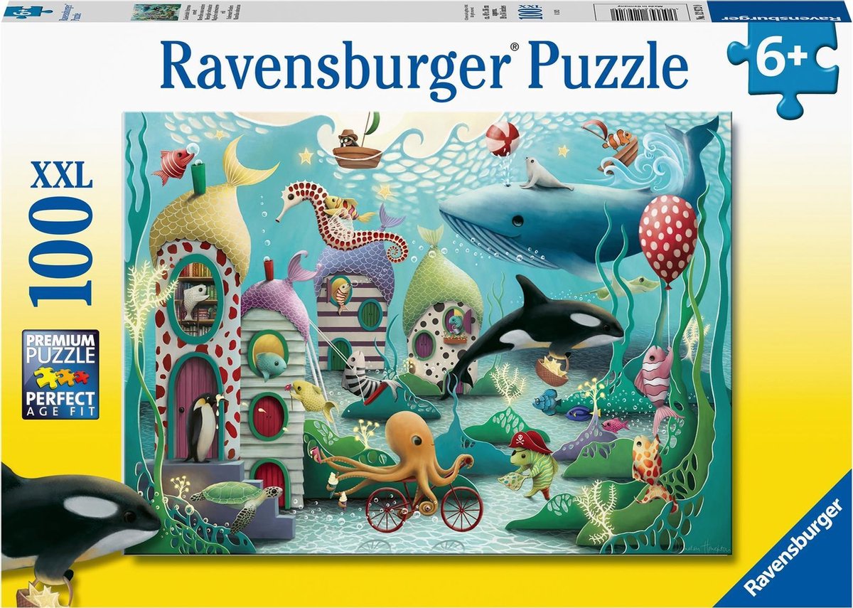 RAVENSBURGER JIGSAW Puzzle XXL Magic Underwater World, 100 °.