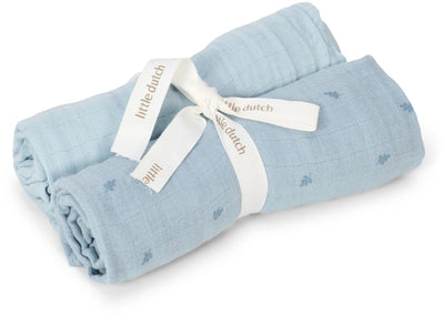 Little dutch swaddle - blauw - essentials