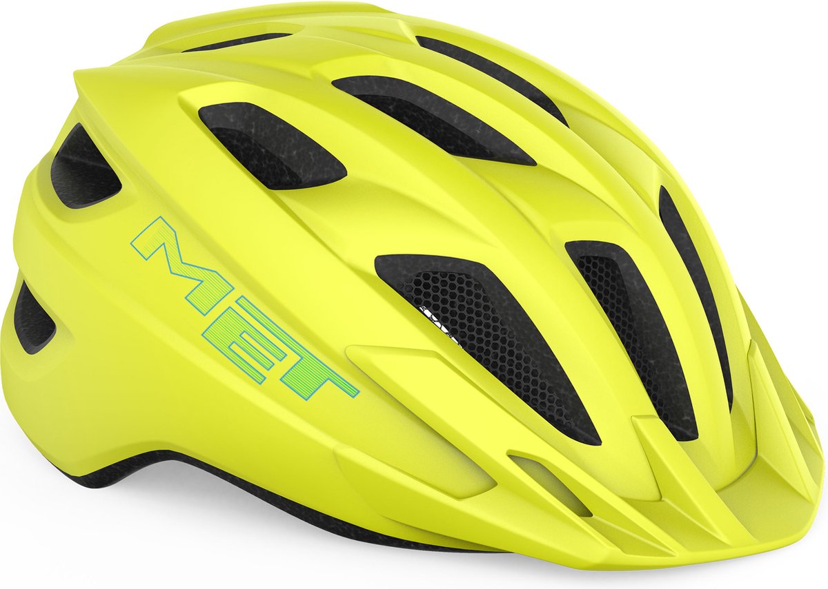 Met crackerjack fietshelm jongens meisjes – fietshelm kinderen – maat unisize (52-57cm) – lime matt