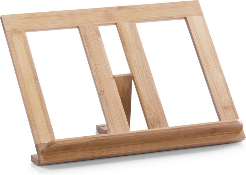 Soporte para libros de cocina Zeller - madera de bambú - marrón - 35 x 20 x 20 cm - soporte para libros de cocina
