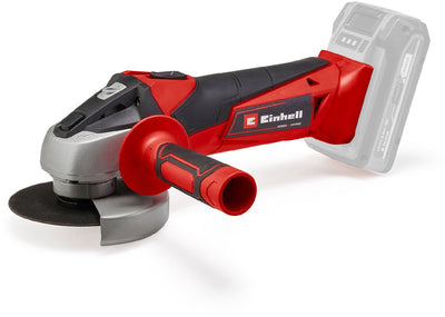 Einhell battery angle grinder tc-ag 18 115 li solo - power x-change - 18 v li-ion - ø115 mm - 8,500 t min - max. cutting depth: 28 mm - soft start - excl. battery, charger and grinding wheel