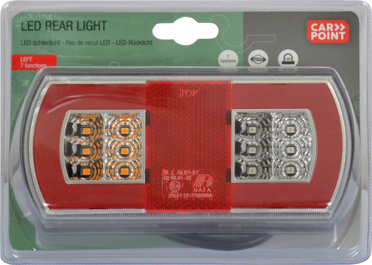 Carpoint combinatieverlichting 12 volt led 160 mm links
