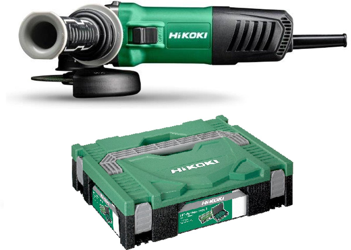 Hikoki g13sw2y4z - haakse slijper - 125mm - 1200w - ergonomische handgreep