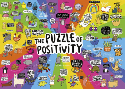 Gibsons - puzzle of positivity (by katie abey) - 1000 pieces 49×68cm (w×h) - jigsaw puzzle for adults