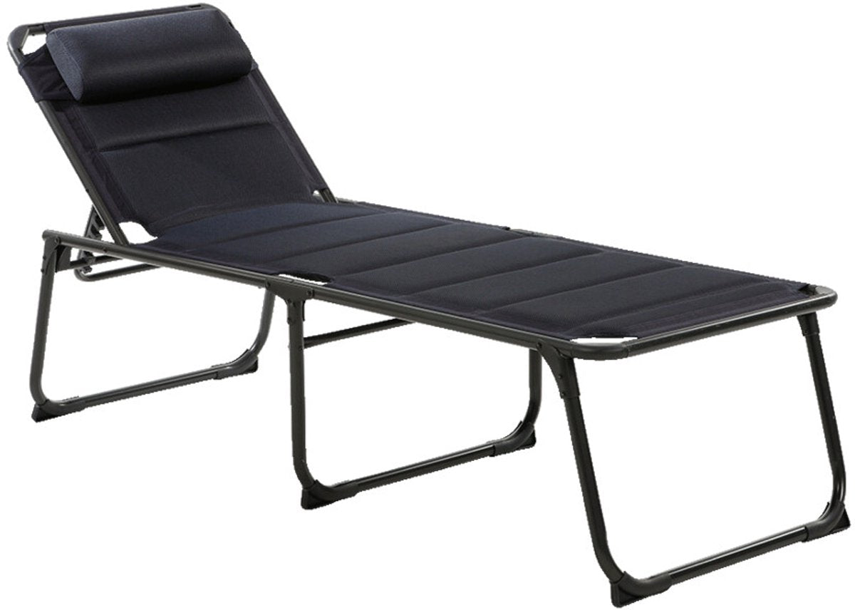 Tumbona Travellife Travelife Barletta azul - respaldo regulable en 6 posiciones - estructura de aluminio resistente y ligera - capacidad de carga 120 kg