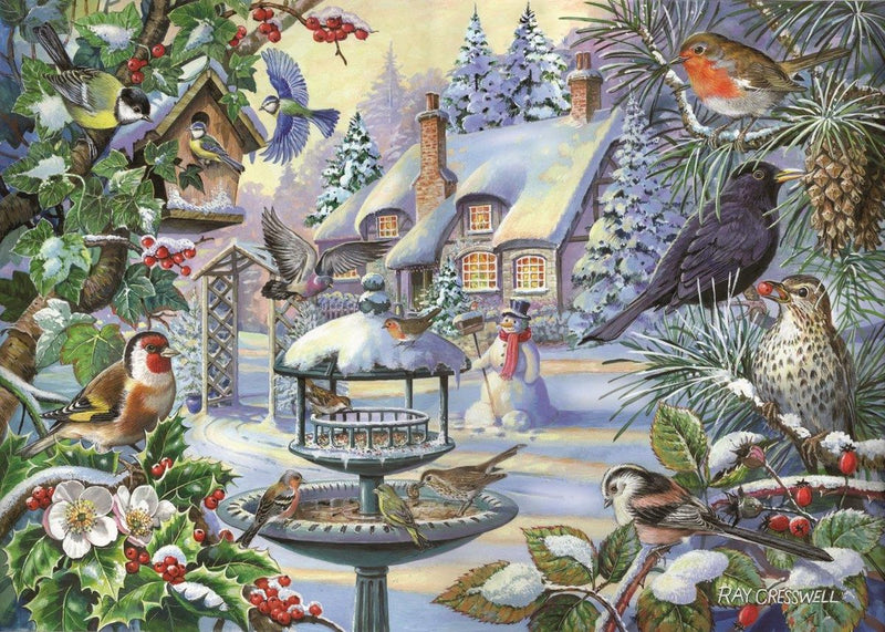 Casa dei puzzle puzzle uccelli invernali 500 xl pezzi di animali.
