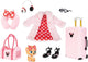 Jakks Disney Ily, Disney Ily Ever ispirato al pacchetto di moda e accessori deluxe di Minnie Mouse