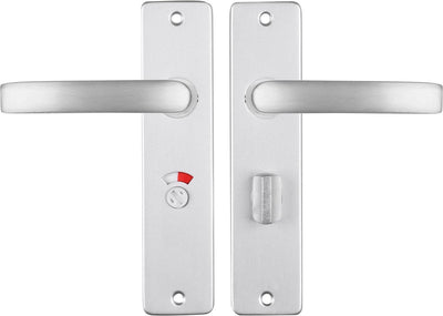 Starx door handle aluminum - door fittings - door shield with toilet lock (wc57 - 5) - door handle block