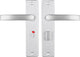 Starx deurklink aluminium â€“ deurbeslag â€“ deurschild met toiletsluiting (wc57â€“5) â€“ deurklink blok