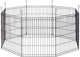 Beeztees premium vihar corral para conejos xl - corral para roedores - 8 paneles - panel 60x70 cm - diámetro 155 cm