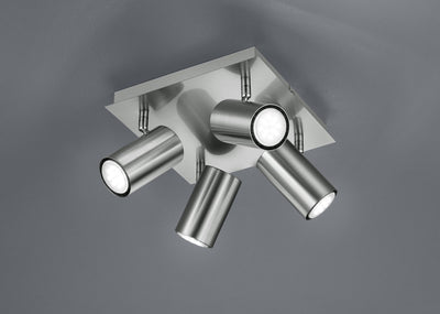 Trio marley - spot - níquel mate - excl. 4x gu10 3w
