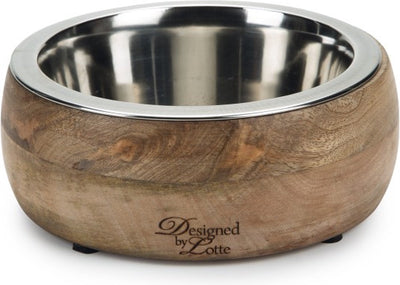 Designed by lotte mandira - dog food bowl - dog food bowl - dog drinking bowl - wood - 650 ml