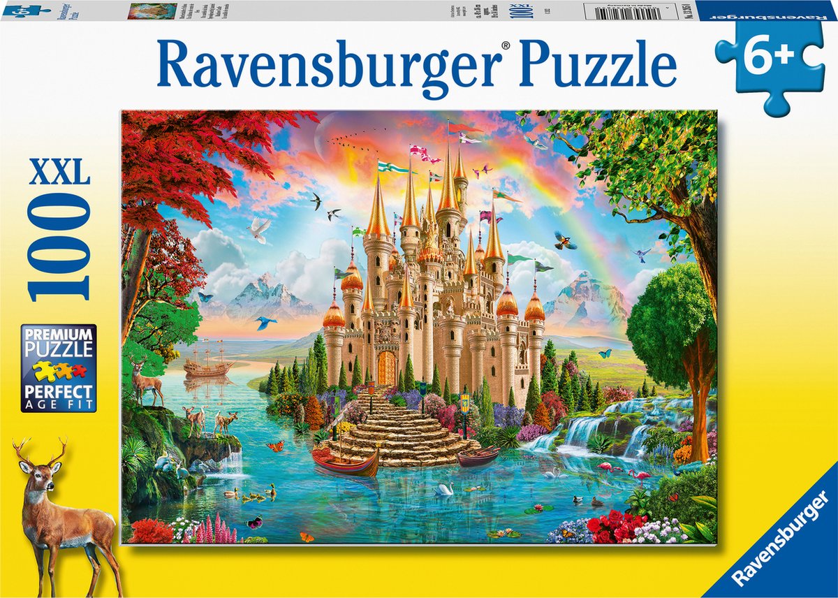 Ravensburger puzzel sprookjesachtig kasteel - legpuzzel - 100 stukjes