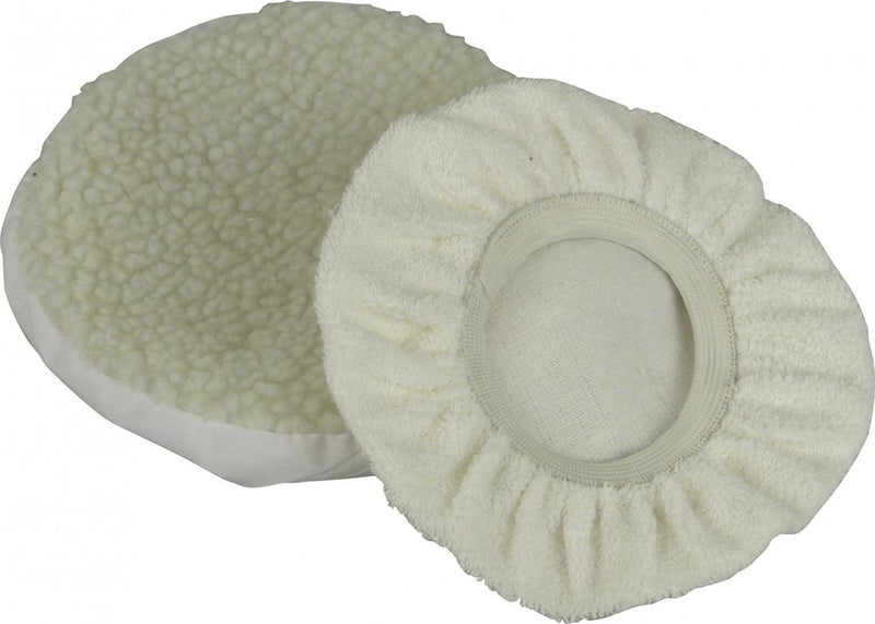 Juego de vellón para pulir Carpoint arpoint ø245 mm – áspero suave – 2 piezas – para máquina pulidora 1717304 – para brillo de abrillantado para automóviles