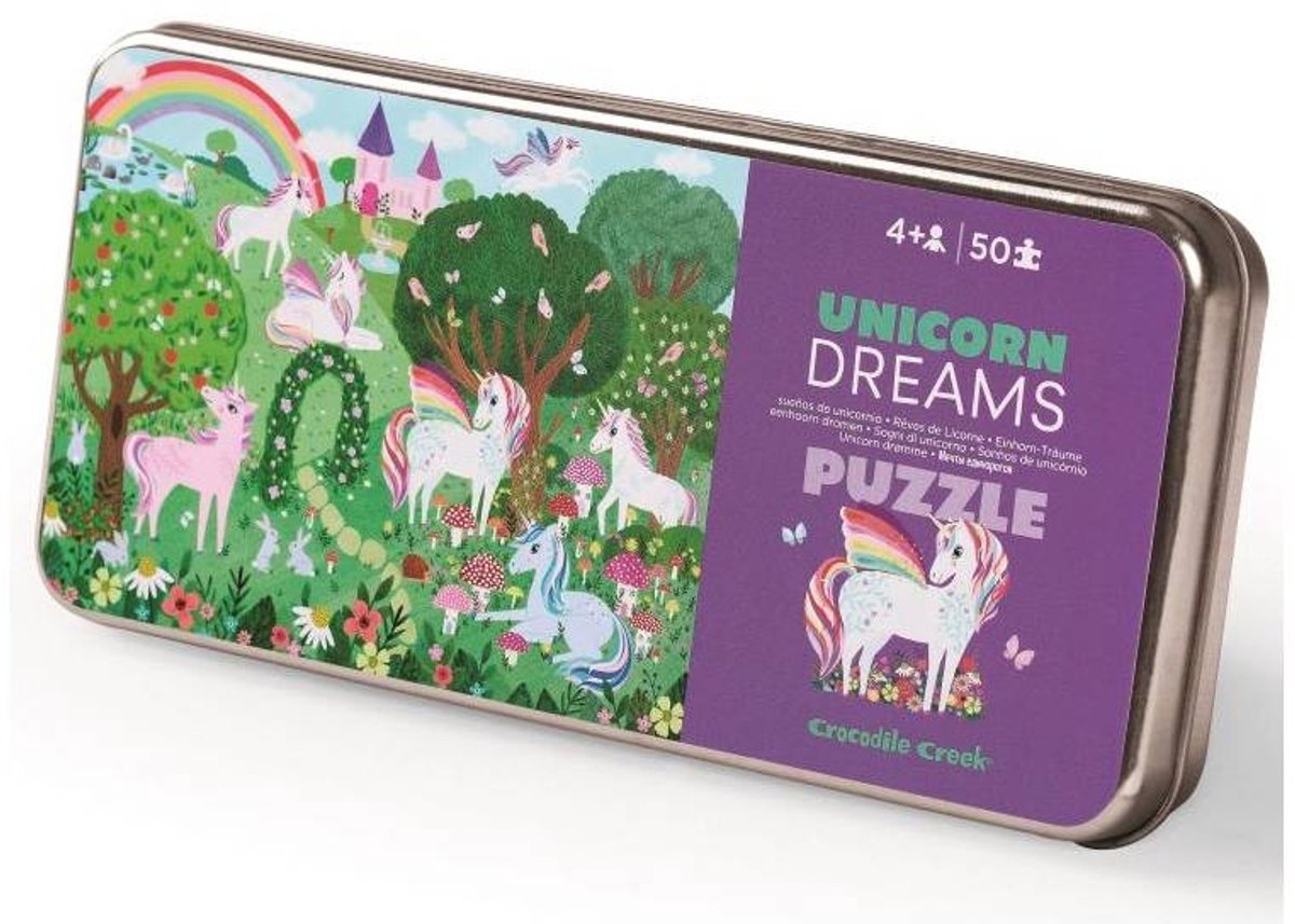 Crocodile Creek Puzzle sueños de unicornio - 50 piezas