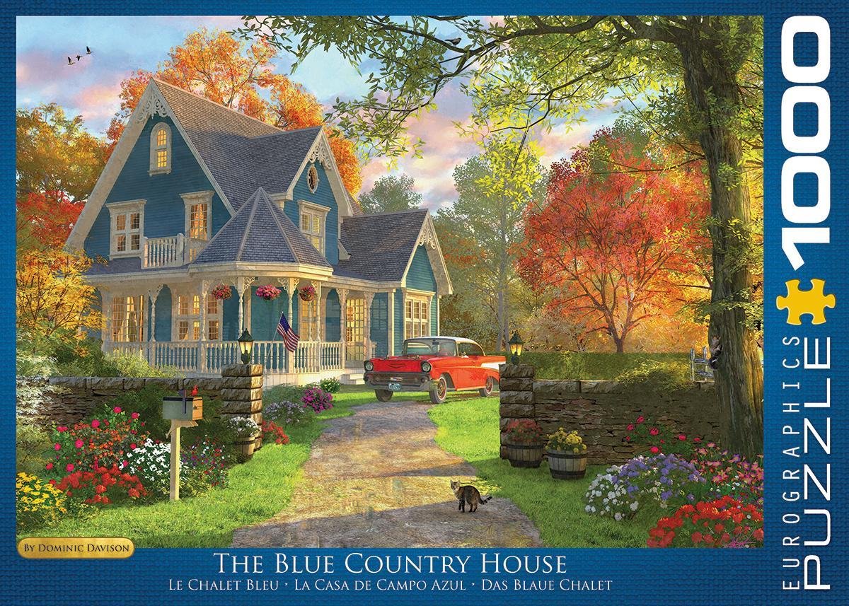 Eurographics - la casa de campo azul - dominic davison - 1000 piezas 68×48cm (w×h) - rompecabezas
