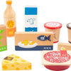 Playets de madera de pie pequeños productos fríos y congelados, 9dlg.
