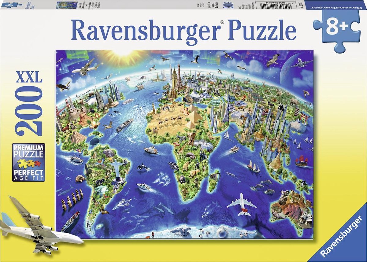Ravensburger Puzzle El mundo en símbolos - Puzzle - 200 piezas