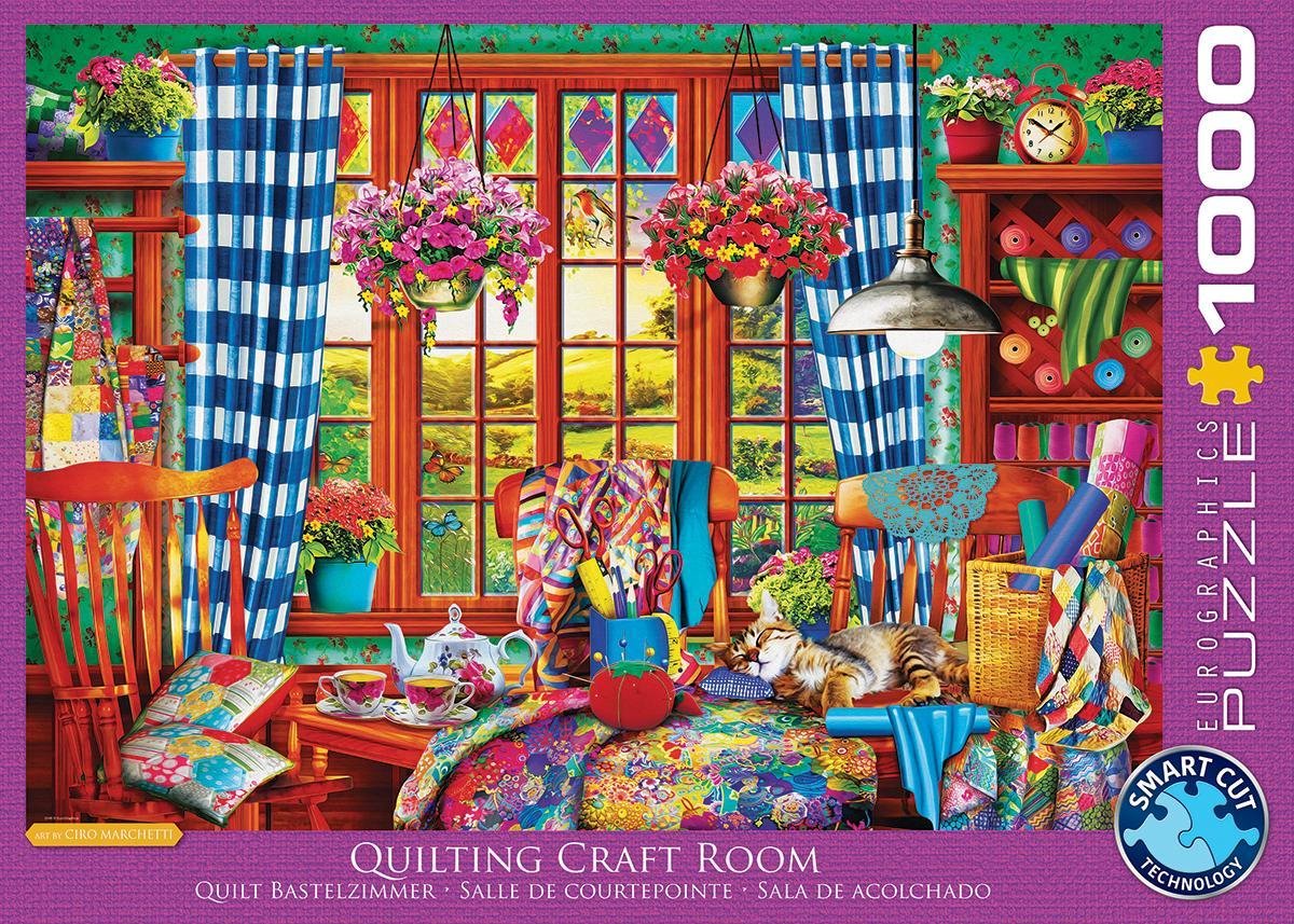 Eurographics - quilt studio [sala de manualidades de acolchado] - 1000 piezas 68×48cm (ancho×alto) - rompecabezas