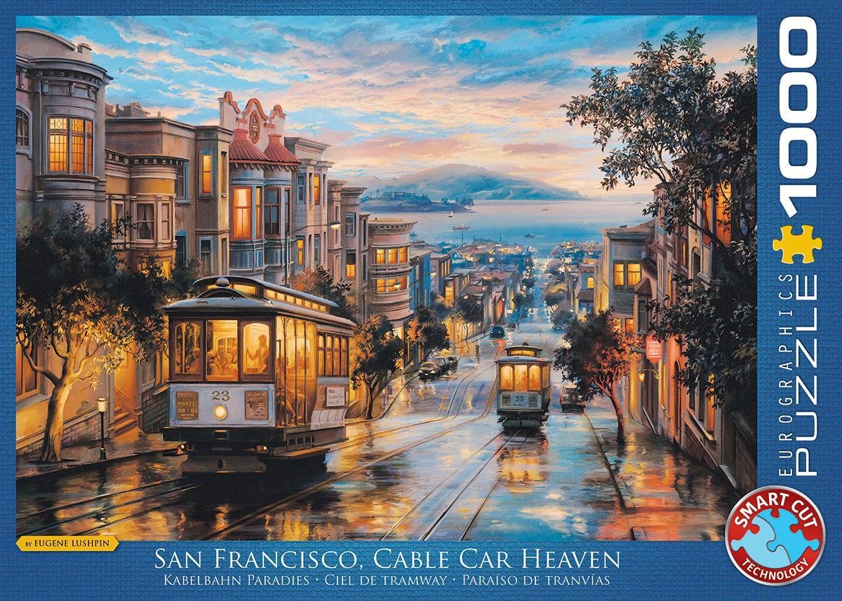 Eurographics - paradiso della funivia di san francisco [paradiso della funivia di san francisco] - eugene lussureggiantepin - 1000 pezzi 68×48 cm (l×a) - puzzle