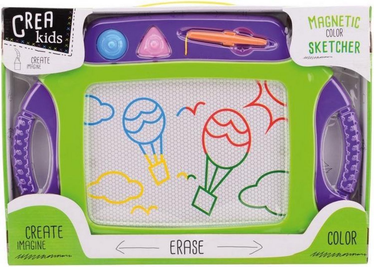Johntoy kids art magnetisch kleuren tekenbord 45x30 cm