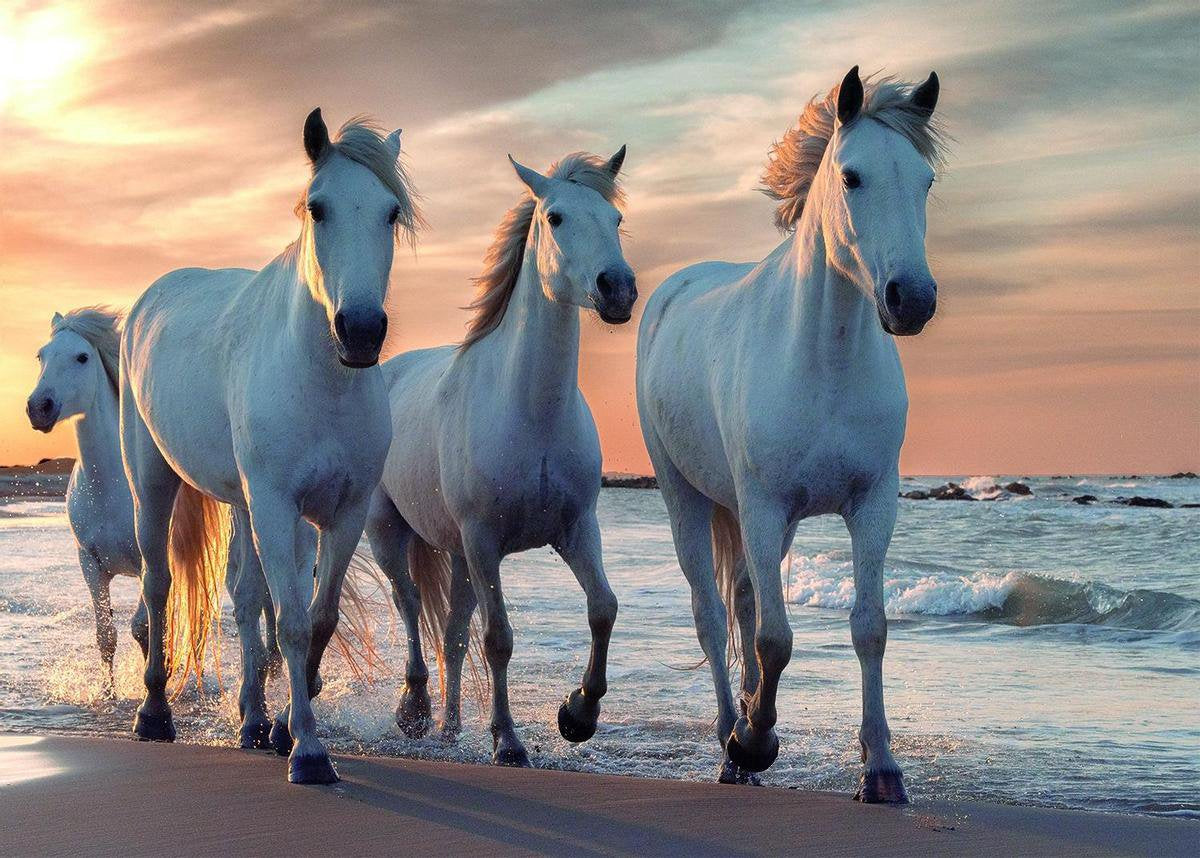 Puzzle Rebo - 1000 piezas - caballos