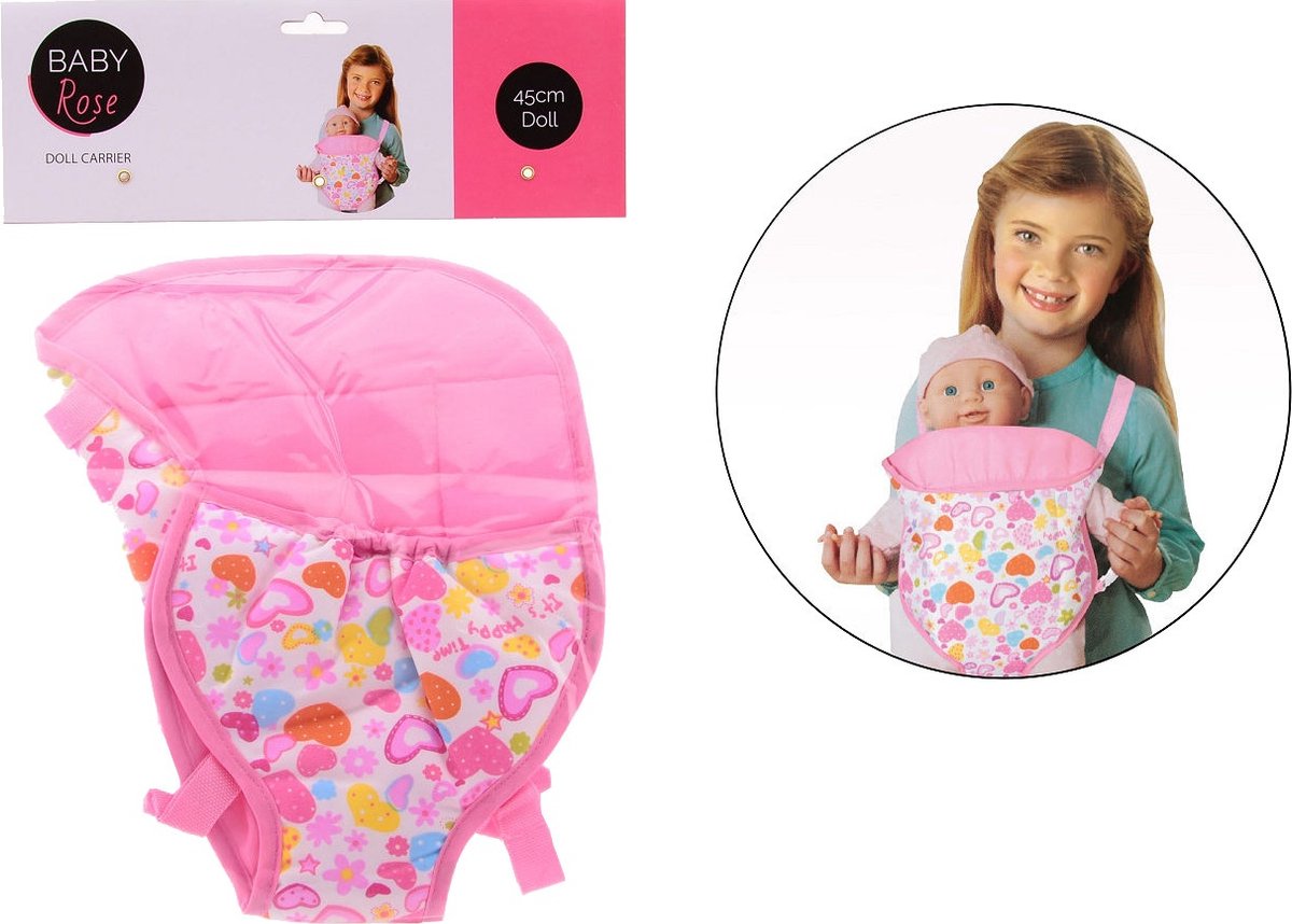 Borsa per porte della bambola rosa