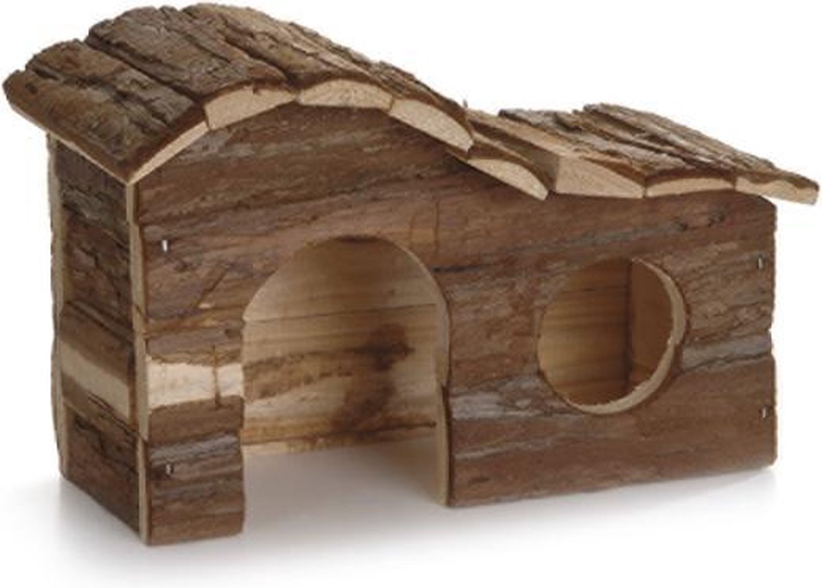 Casetta in legno con arco nella foresta di Beeztees - roditore - 26,5x16x13,5 cm