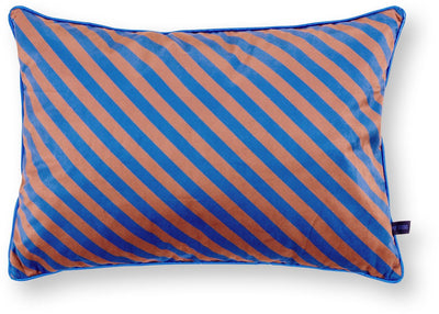 Pip studio cuscino decorativo a righe - cuscino per il soggiorno - blu - 35x50 cm
