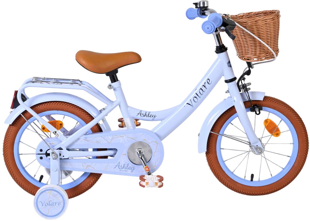 Bicicleta para niños Volare ashley - niñas - 14 pulgadas - azul pastel