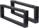 Differnz staffa sospesa per lavabo 25x440x150 2 pezzi nero