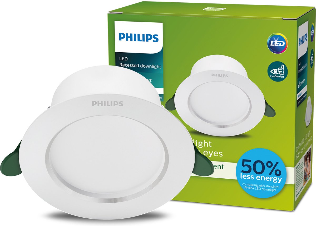 Philips LED Philips taglio diamante ultra efficiente - downlight - risparmio energetico - 2 W - luce bianca brillante - risparmia sui costi energetici