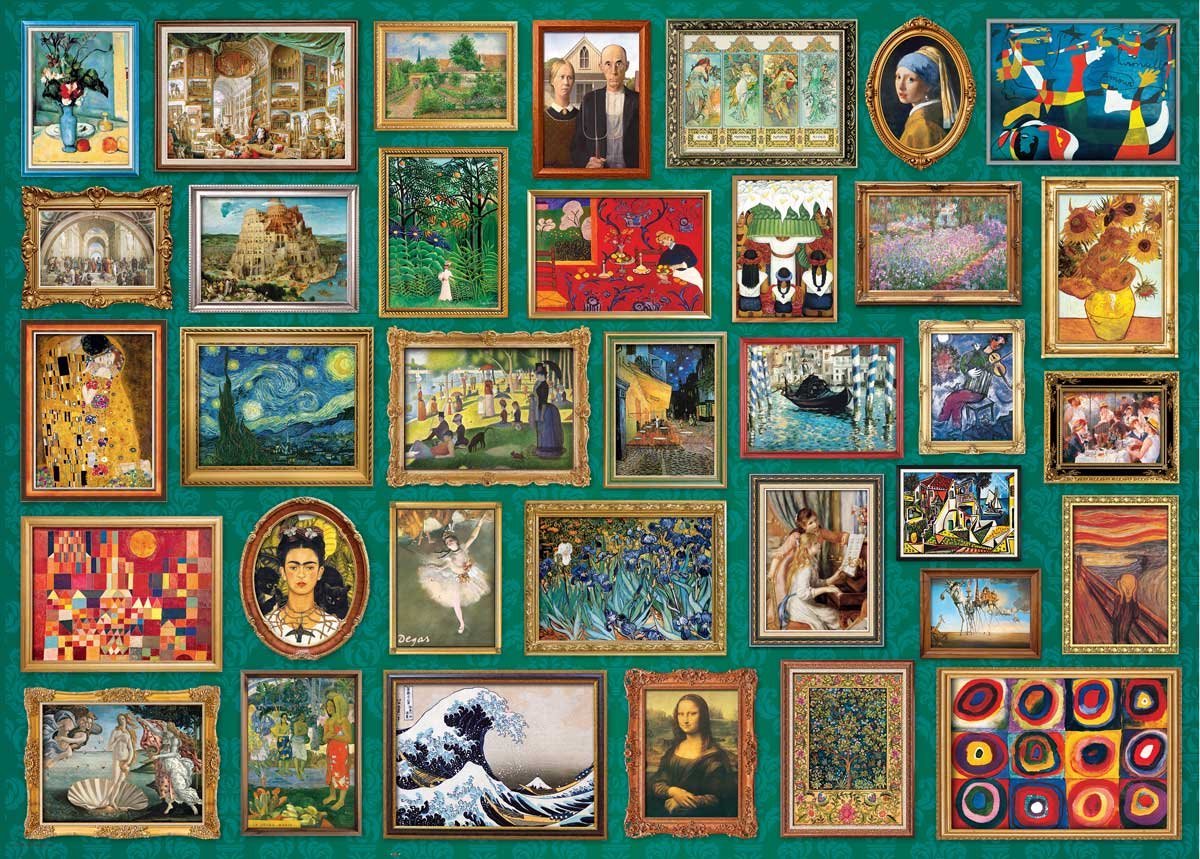 Eurographics - meesterwerken [masterpieces] - 2000 stukjes 96×68cm (b×h) - legpuzzel