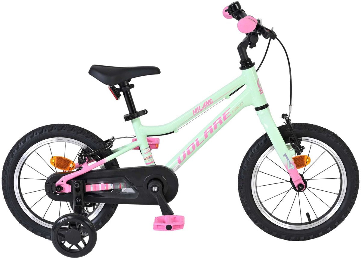 Bicicleta para niños Volare Milano - niña - 14 pulgadas - verde menta