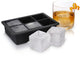 Molde para bloques de hielo de silicona Innovine™ con tapa para 6 bloques de hielo de 5x5x5cm