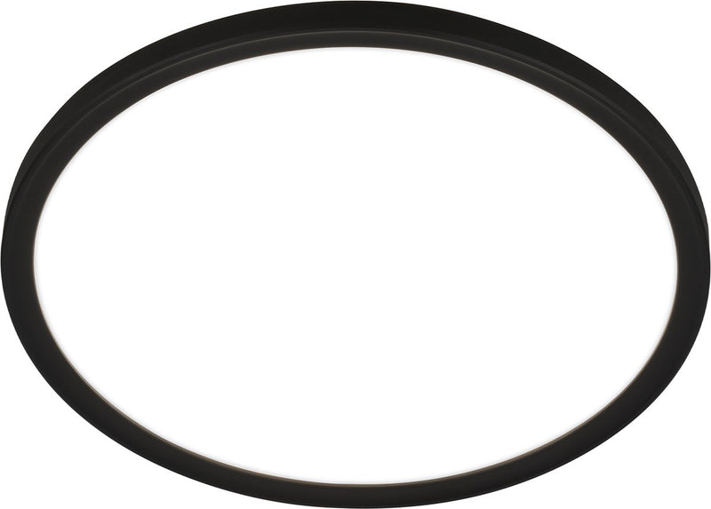 Briloner pulap - Lampada da bagno a LED - lampada da soffitto con illuminazione indiretta - luce bianca neutra - ø29 x 4 cm - nero