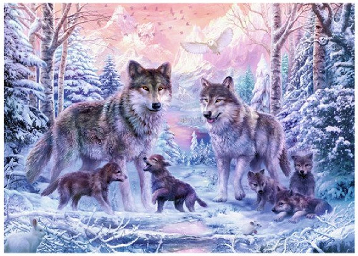 Ravensburger Jigsaw Puzzle Arctic Wolves, 1000.