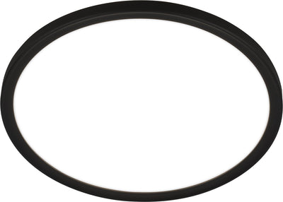 Briloner pulap - Lampada da bagno a LED - lampada da soffitto con illuminazione indiretta - luce bianca neutra - ø29 x 4 cm - nero