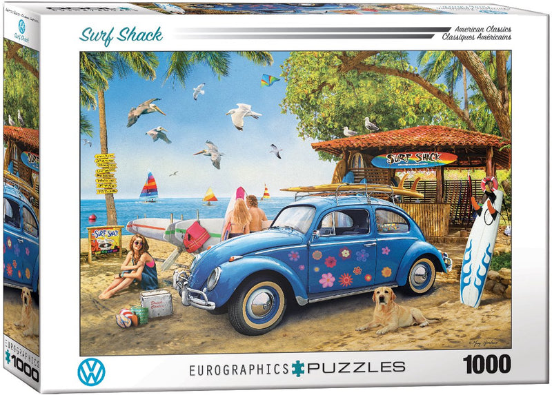 Eurographics vw surf shack - 1000 piezas 68x48cm (largo x ancho) - rompecabezas