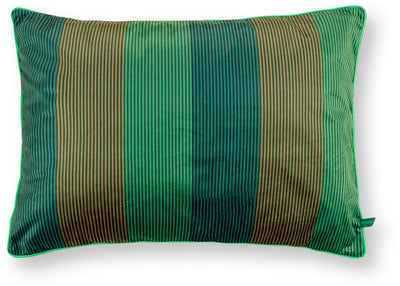 Pip studio cuscino decorativo multi righe - cuscino per il soggiorno - verde - 50x70 cm