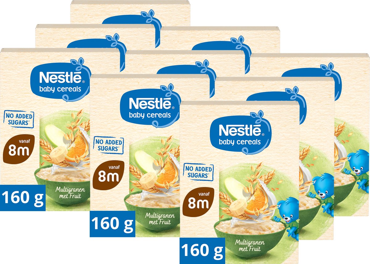 Nestlé baby cereali multicereali con frutta 12+ 9x160g