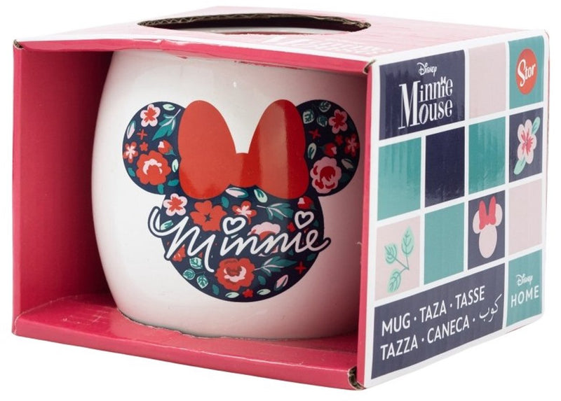 Stor taza globo de cerámica disney minnie mouse 380ml caja regalo