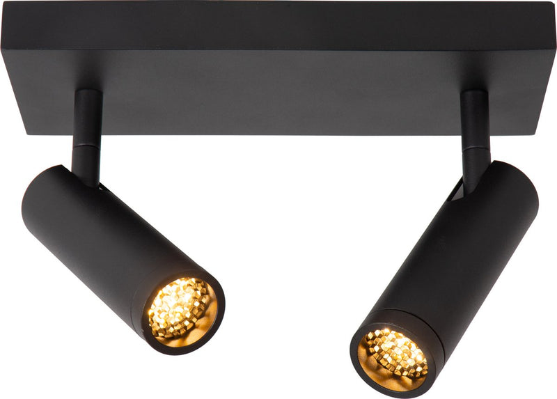 Lucide grado - faretto da soffitto (lampada da soffitto) - 2xgu10 (mr11) - nero