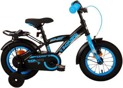 Volare Thombike Bike para niños - Niños - 12 pulgadas - Black Blue