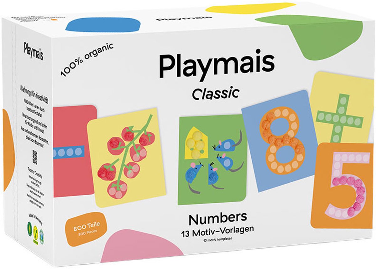 Numeri classici Playmais - 800 pezzi.