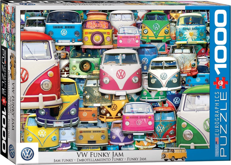 Eurographics volkswagen - vw funky jam - 1000 piezas 68×48cm (ancho×alto) - rompecabezas